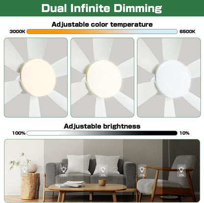 LED Luster Ventilator 100W