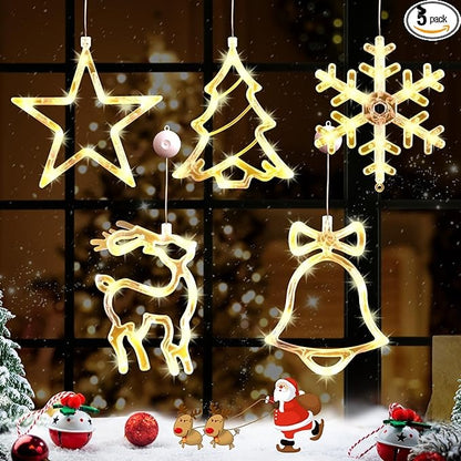Novogodišnji Ukrasi za Prozore (3 Kom)