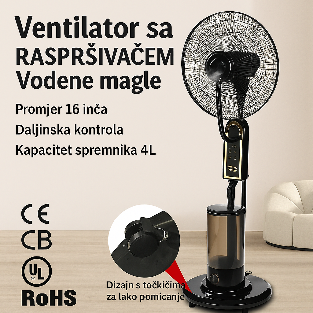 Ventilator sa Vodenom Maglom