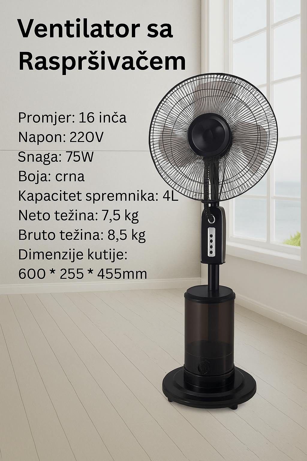 Ventilator sa Vodenom Maglom