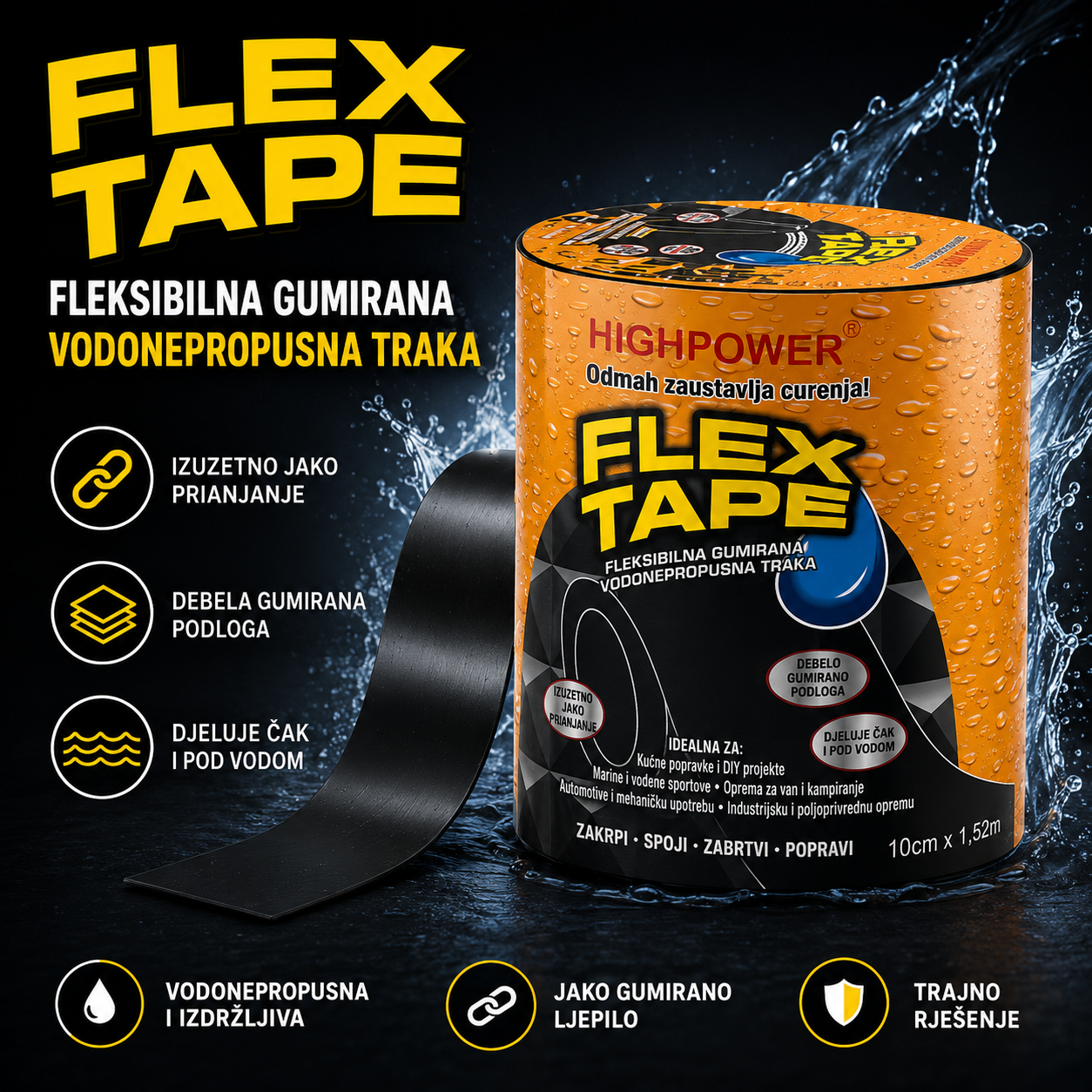 FLEX Traka - Odmah zaustavlja curenja!