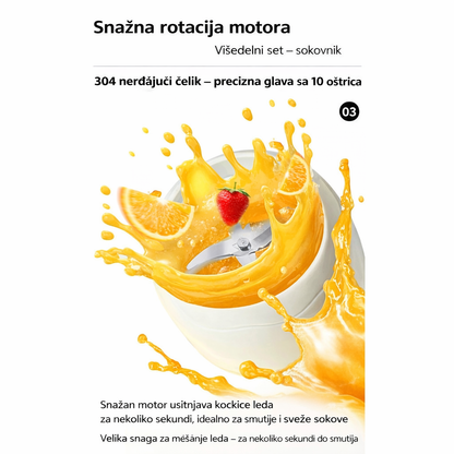 Retro Blender-Sokovnik sa Dvije Boce