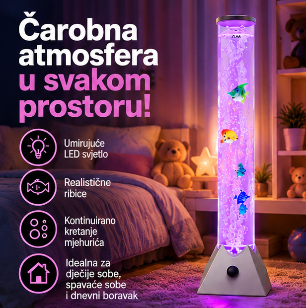 LED Lampa sa Plutajućim Ribicama