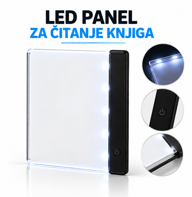 LED svjetlosni panel za čitanje knjiga
