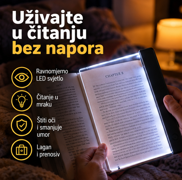 LED svjetlosni panel za čitanje knjiga