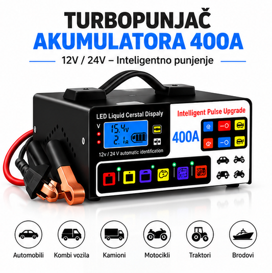 TurboPunjač Akumulatora 400A – 12V/24V