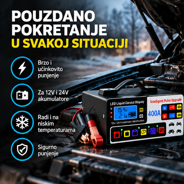 TurboPunjač Akumulatora 400A – 12V/24V