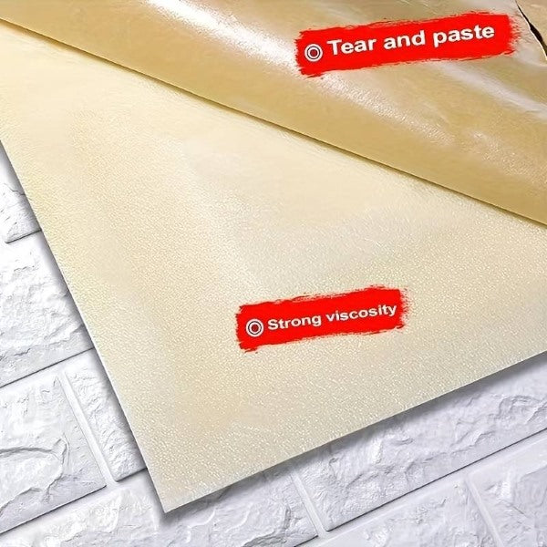 Samolepljive tapete sa 3D motivom cigle (0,65m2, 5 kom)