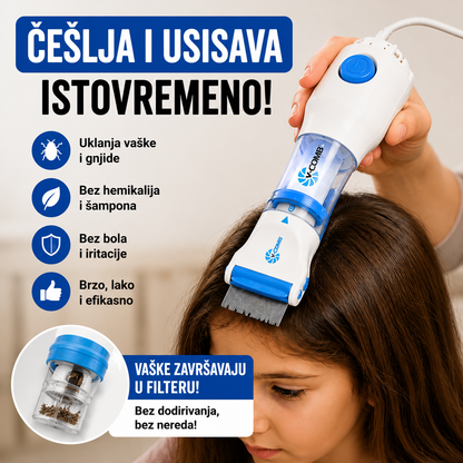 Električni Češalj i Usisivač za Vaške